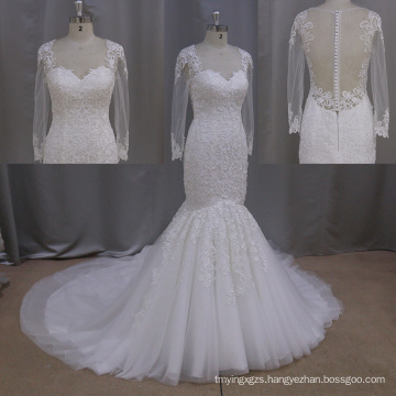 Empire Sweep Train Long Selleveprincess Beading Wedding Dress